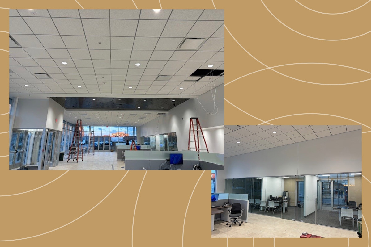 Hyundai Dealership, Fall River, MA – ACT, Exterior Framing, EFIS, Drywall /Taping /Insulation